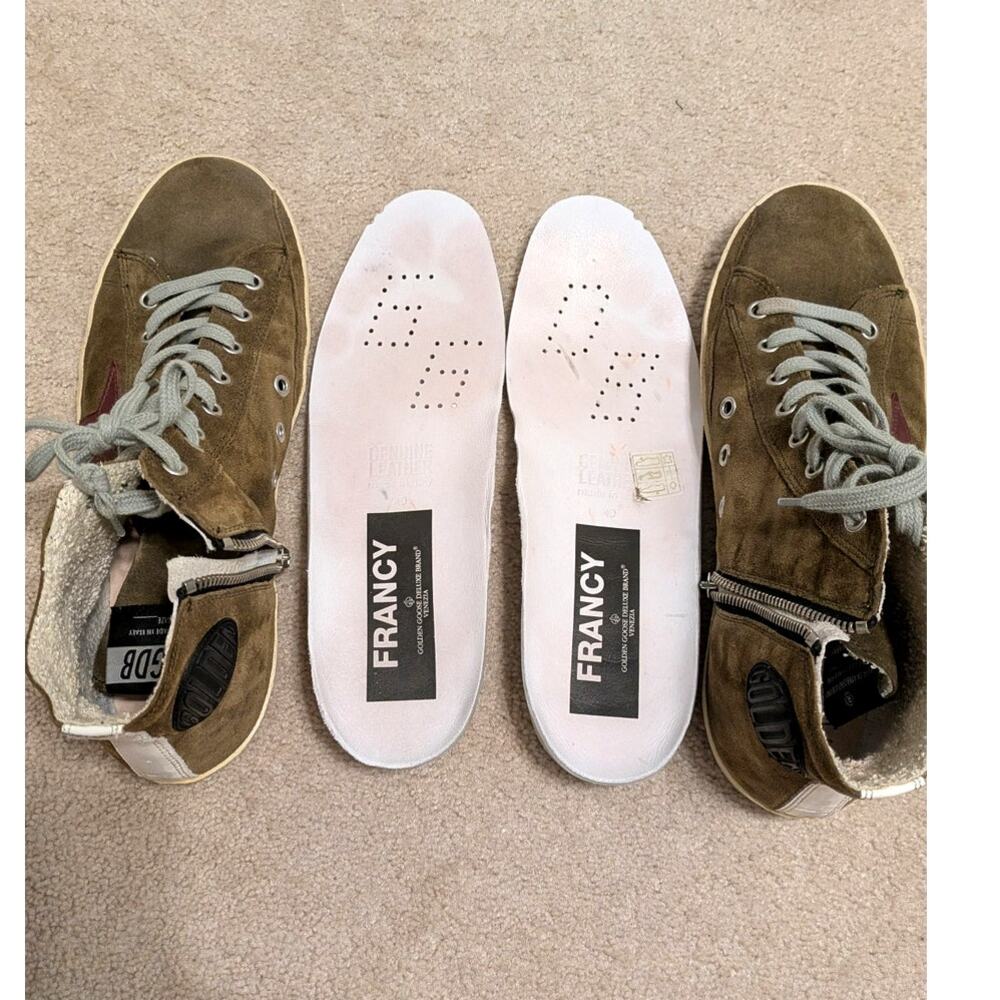 Golden Goose "Francy" Suede Hi Top Sneaker - Picture 8 of 10